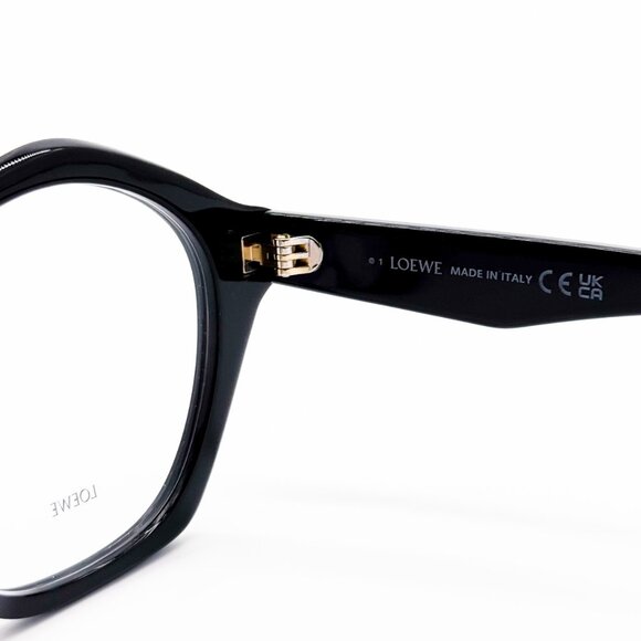 NEW LOEWE LW50053F 001 EYEGLASSES WOMEN GEOMETRIC BLACK - Picture 8 of 9